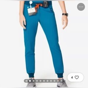 Figs Zamora Alps Blue High Waist Jogger Scrubs Pants Womens XL